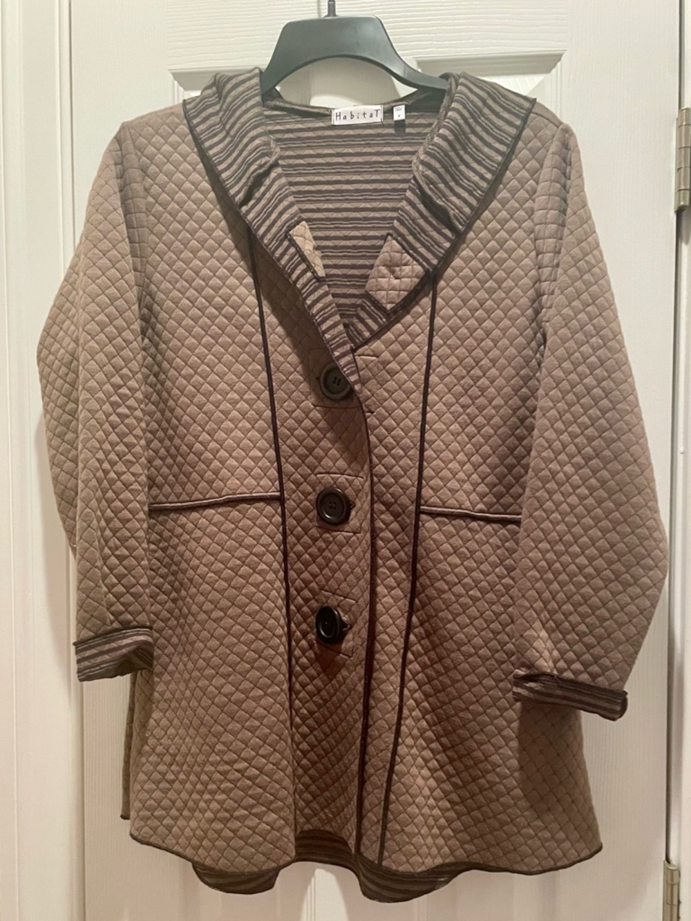 Habitat Quilted Brown Jacket with Hood